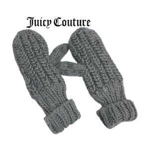 Juicy Couture Sherpa Lined Mittens Gray